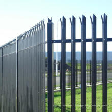 High Standard Galvanized Palisade Metal Picket Fence